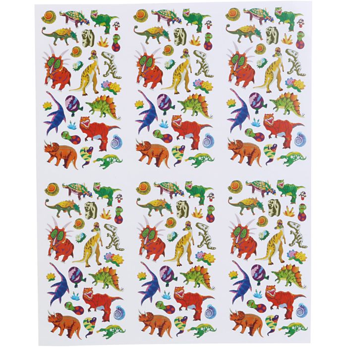 Klistremerker, ark 20x25 cm, 5 ark/ 1 pk.