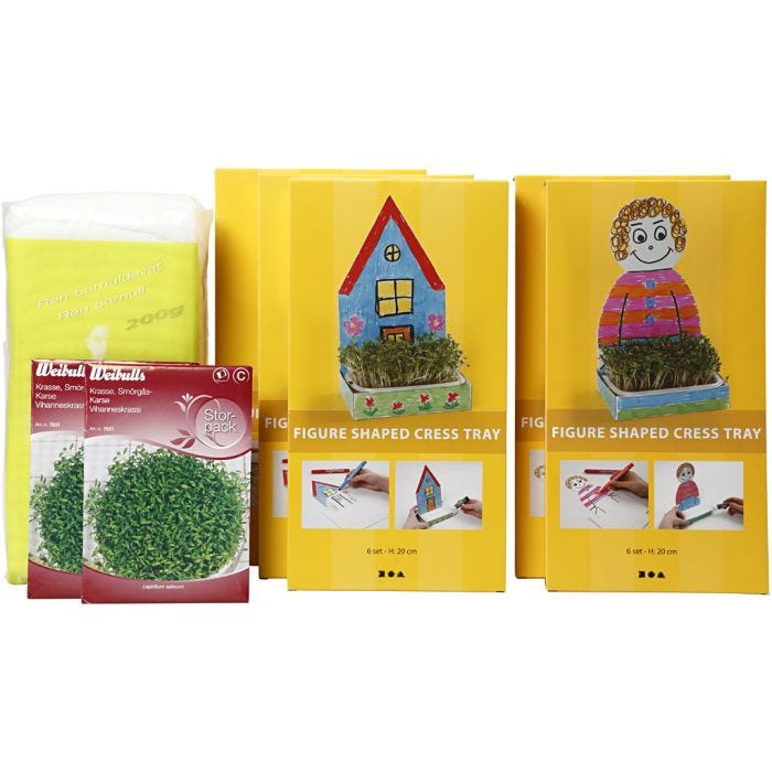 Karsebrettfigurer, H: 20 cm, hvit, 30 sett/ 1 pk.