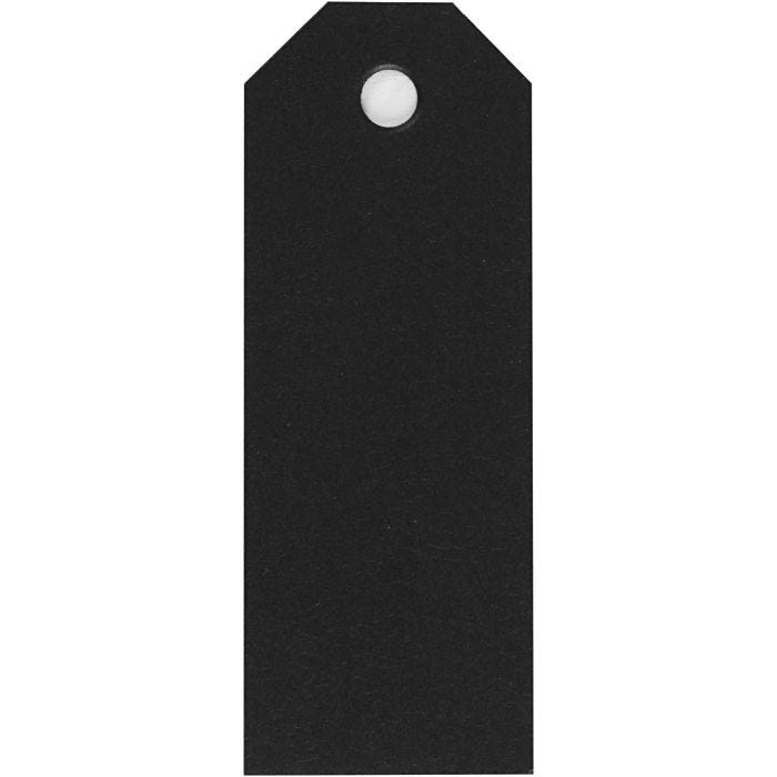 Manillamerker, str. 3x8 cm, 220 g, svart, 20 stk./ 1 pk.