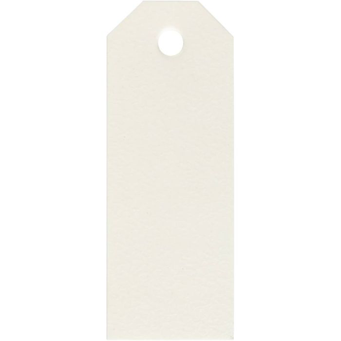 Manillamerker, str. 3x8 cm, 220 g, råhvit, 20 stk./ 1 pk.