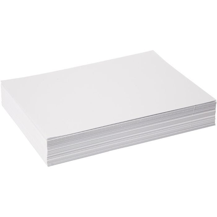 Tegnepapir, A4, ark 210x297 mm, 130 g, hvit, 250ark/ 1 pk.