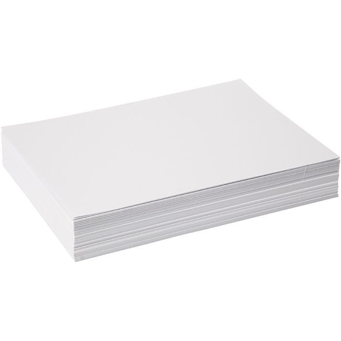 Tegnepapir, A4, ark 210x297 mm, 190 g, hvit, 250 ark/ 1 pk.