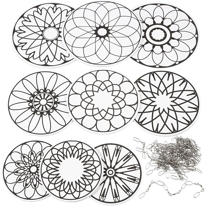 Uro med print, dia. 12+15+18 cm, 300 g, 20 sett/ 1 pk.