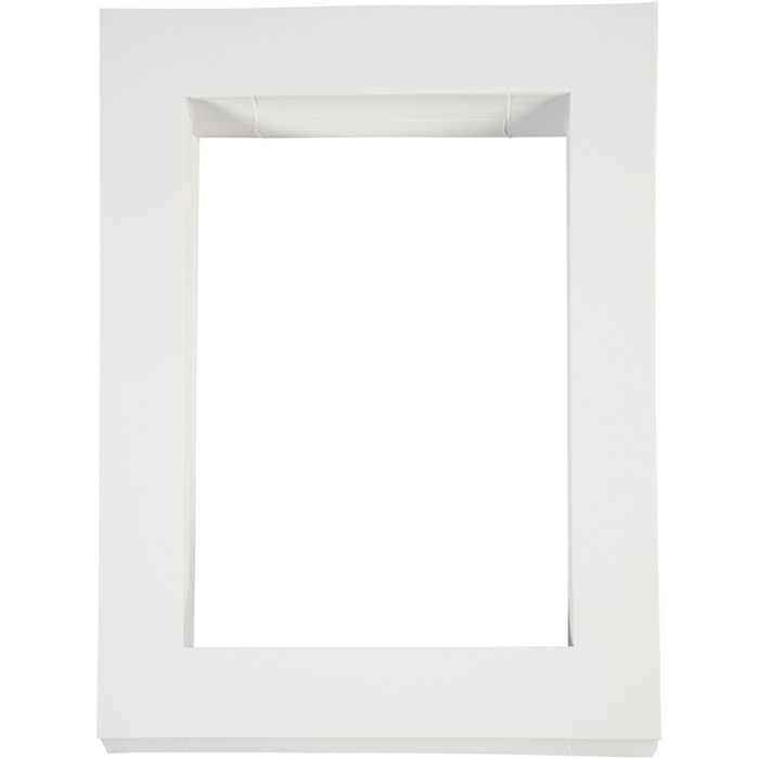 Passepartoutrammer, A4, str. 28,5x37 cm, 500 g, hvit, 100 stk./ 1 pk.