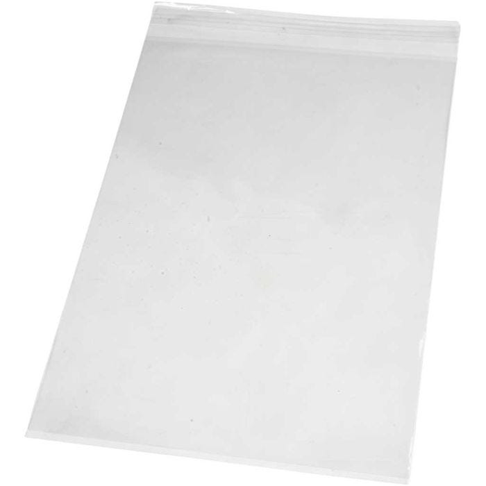 Cellofanposer, H: 31,2 cm, B: 22,5 cm, tykkelse 25 my, 200 stk./ 1 pk.