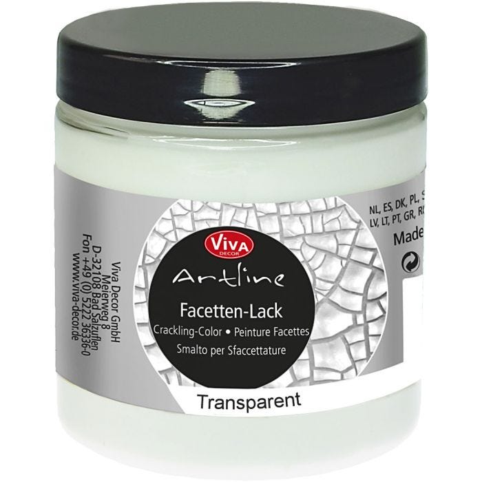 Facetten-Lack, transparent, 250 ml/ 1 boks