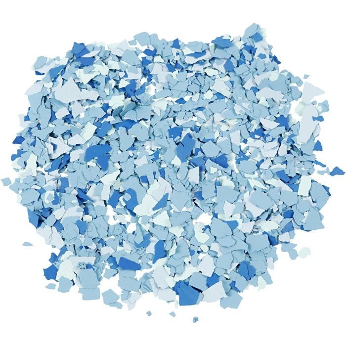 Terrazzo Flak, blå, 90 g/ 1 boks