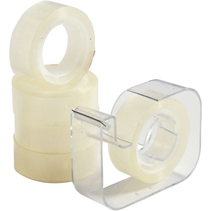 Tape med dispenser, B: 15 mm, 1 sett