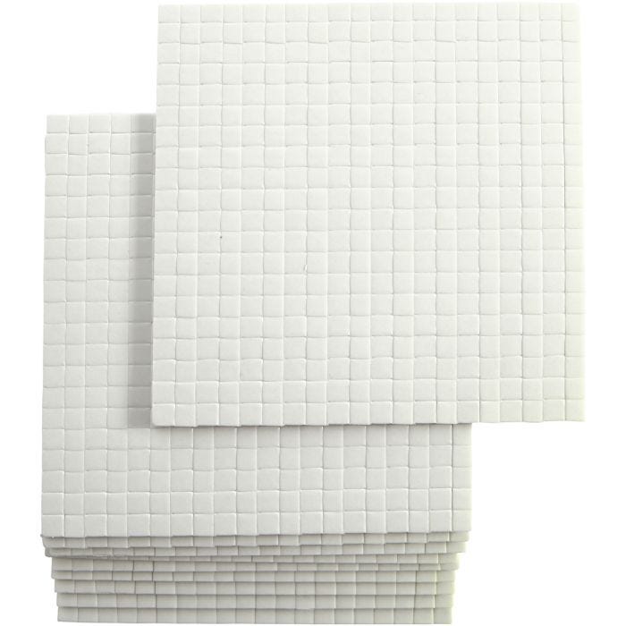 3D Klebeputer, str. 5x5 mm, tykkelse 3 mm, 10x400 stk./ 1 pk.