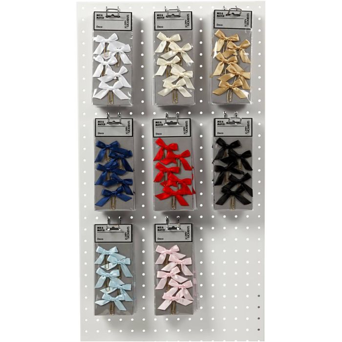 Klips, str. 40x70 mm, ass. farger, 8x10 pk./ 1 pk.