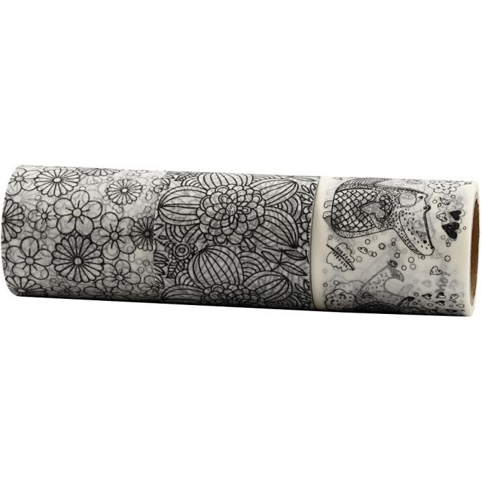 Glittertape, B: 50 mm, 3x5 m/ 1 pk.
