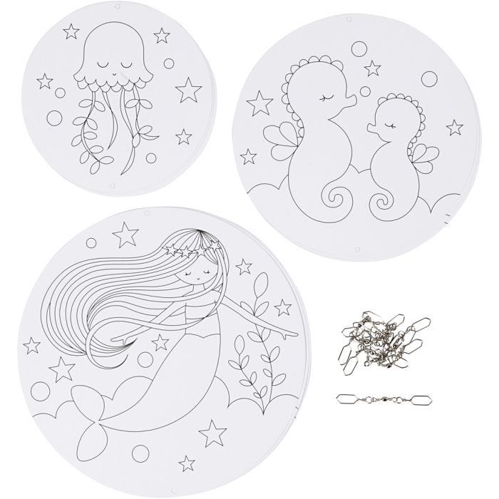 Uro med motiv, dia. 12+15+18 cm, 300 g, 3 sett/ 1 pk.