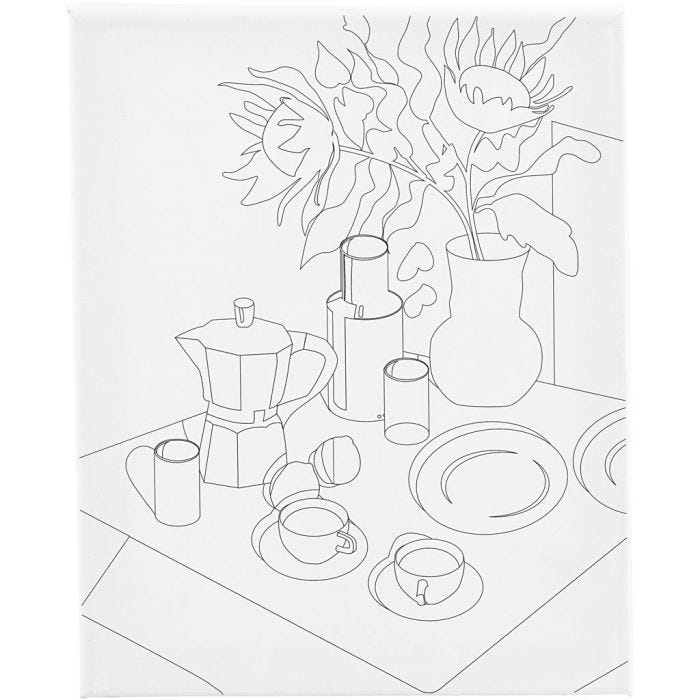 Malelerret med trykk, Frokostbord, D: 1,6 cm, str. 24x30 cm, 360 g, 1 stk.