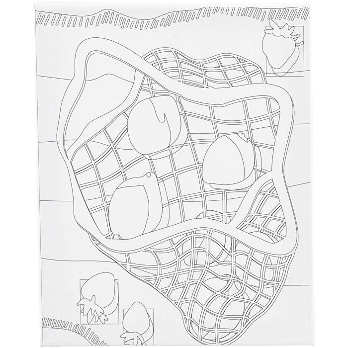 Malelerret med trykk, Sitrusfrukt , D: 1,6 cm, str. 24x30 cm, 360 g, 1 stk.
