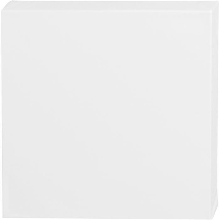 Malelerret, D: 3,7 cm, str. 30x30 cm, 360 g, hvit, 1 stk.