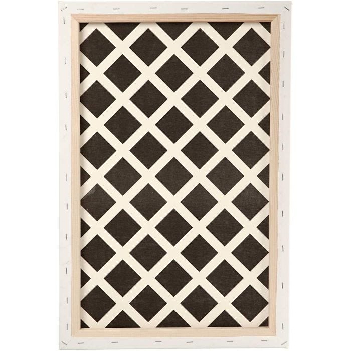 Malelerret, D: 1,7 cm, str. 40x60 cm, 360 g, hvit, 1 stk.