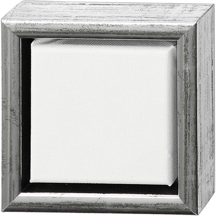 Lerret met ramme, str. 10x10 cm, 360 g, ass. farger, 1 stk.
