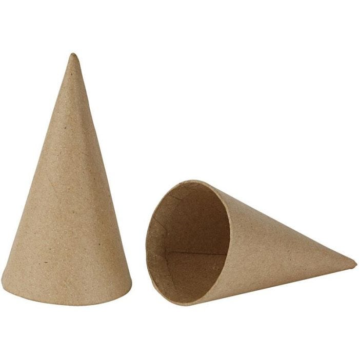 Kjegler, H: 14 cm, dia. 7 cm, 10 stk./ 1 pk.