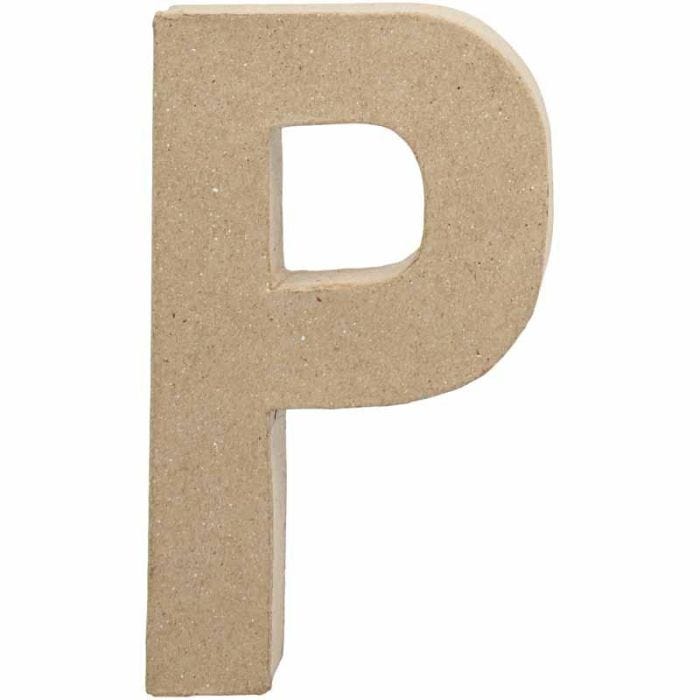 Bokstav, P, H: 20,5 cm, B: 11,4 cm, tykkelse 2,5 cm, 1 stk.