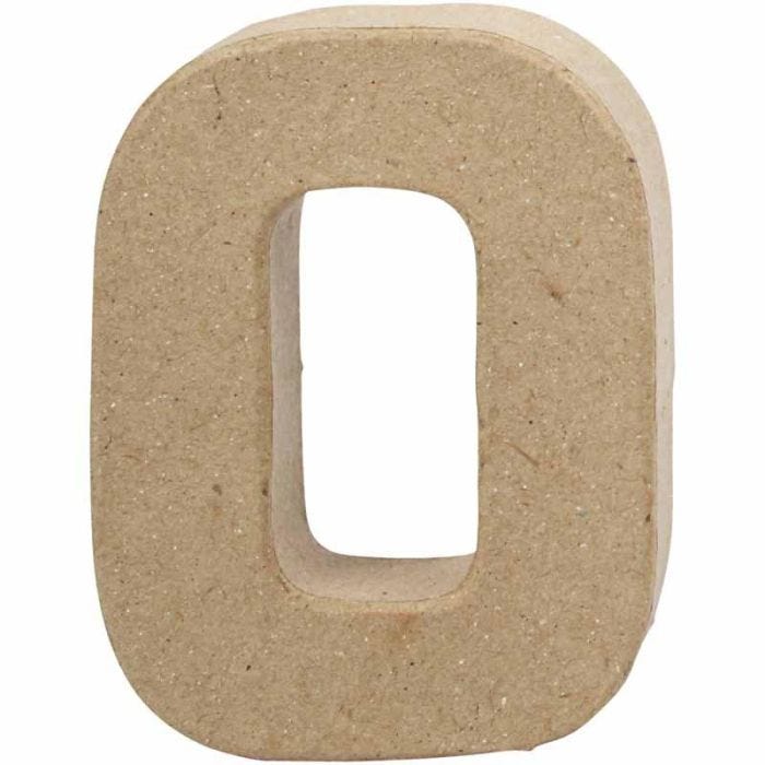 Bokstav, O, H: 10 cm, B: 7,8 cm, tykkelse 1,7 cm, 1 stk.
