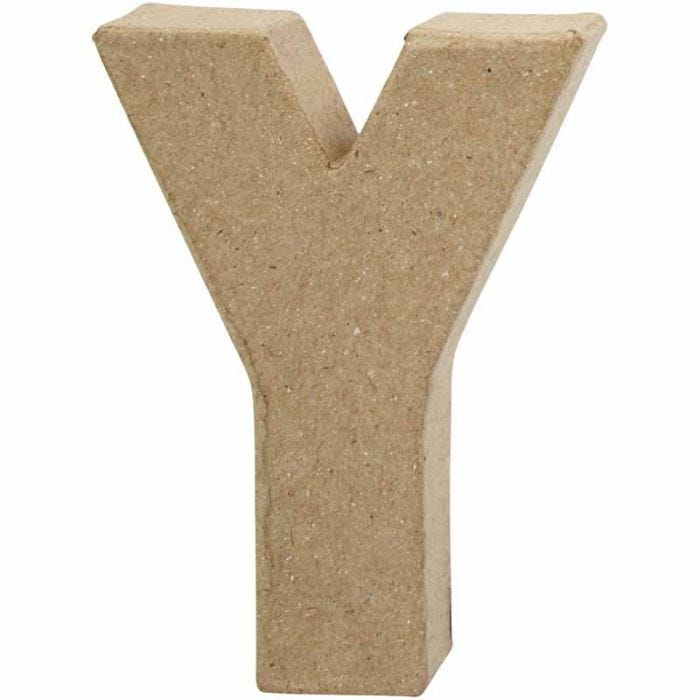 Bokstav, Y, H: 10 cm, B: 7,9 cm, tykkelse 1,7 cm, 1 stk.