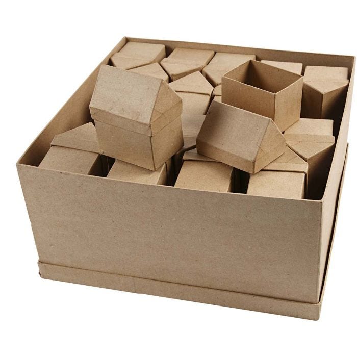 Hus, H: 10,5 cm, str. 6x8,5 cm, 40 stk./ 1 pk.
