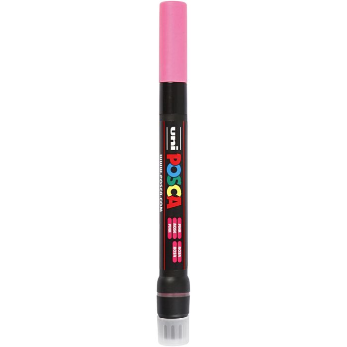 Posca Tusj, nr. PCF350, strek 1-10 mm, brush, pink, 1 stk.
