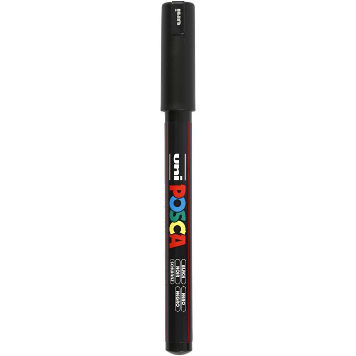 Posca Tusj, nr. PC-1MR, strek 0,7 mm, ekstra fin, svart, 1 stk.