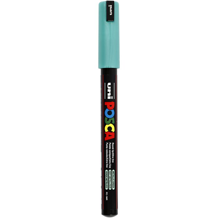 Posca Tusj, nr. PC-1MR, strek 0,7 mm, ekstra fin, metallgrønn, 1 stk.