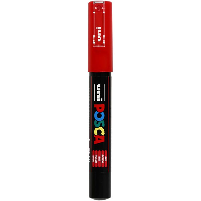 Posca Tusj, nr. PC-1M, strek 0,7 mm, ekstra fin, rød, 1 stk.