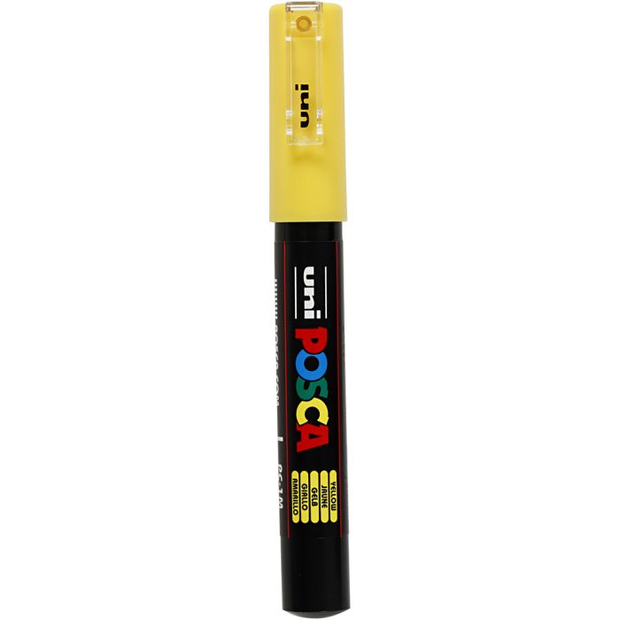 Posca Tusj, nr. PC-1M, strek 0,7 mm, ekstra fin, gul, 1 stk.