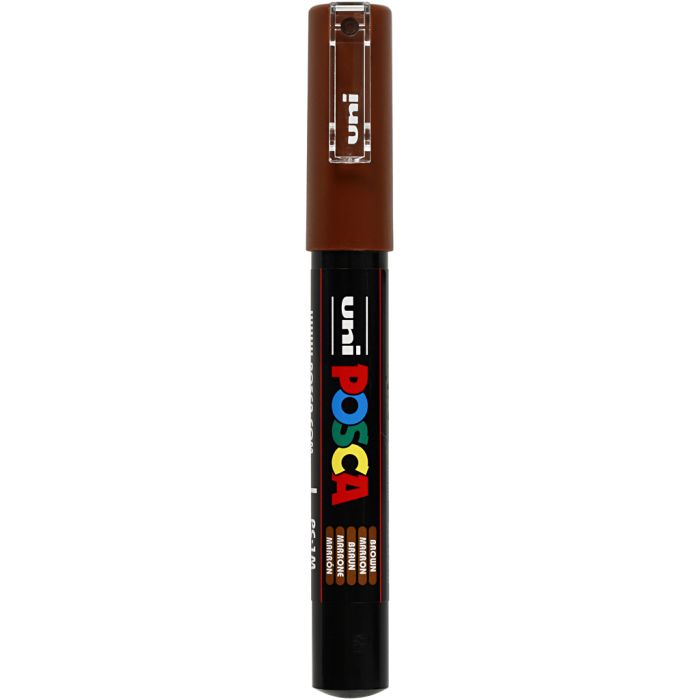Posca Tusj, nr. PC-1M, strek 0,7 mm, ekstra fin, brun, 1 stk.
