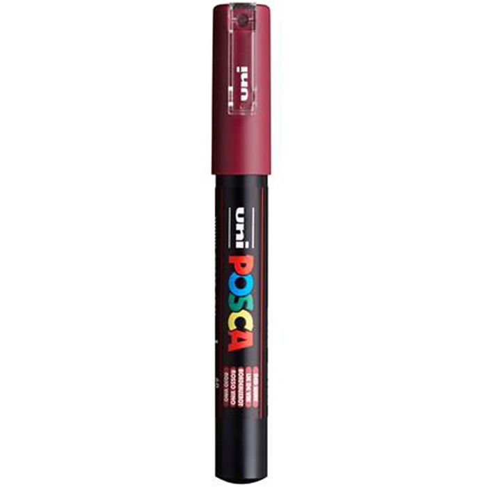 Posca Tusj, nr. PC-1M, strek 0,7 mm, ekstra fin, red wine, 1 stk.