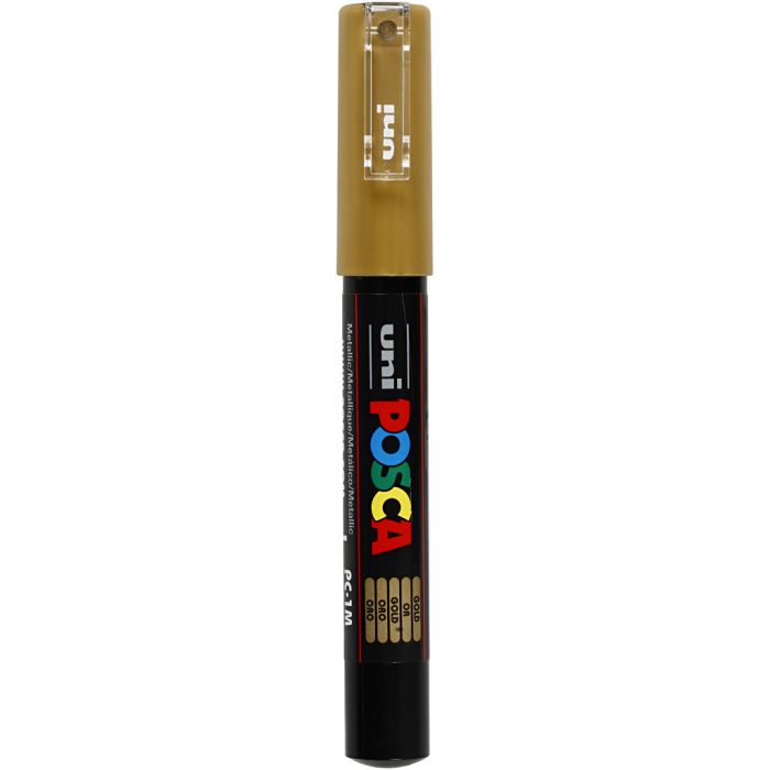 Posca Tusj, nr. PC-1M, strek 0,7 mm, ekstra fin, gull, 1 stk.