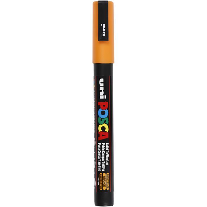Posca Tusj, nr. PC-3M, strek 0,9-1,3 mm, fine, bright yellow, 1 stk.