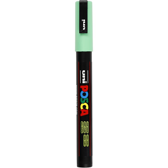 Posca Tusj, nr. PC-3M, strek 0,9-1,3 mm, fine, lys grønn, 1 stk.