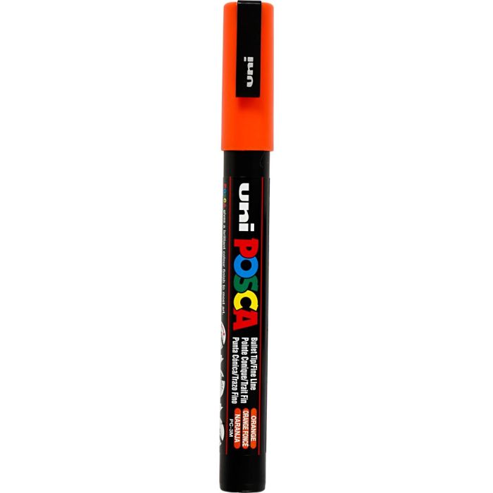 Posca Tusj, nr. PC-3M, strek 0,9-1,3 mm, fine, orange, 1 stk.