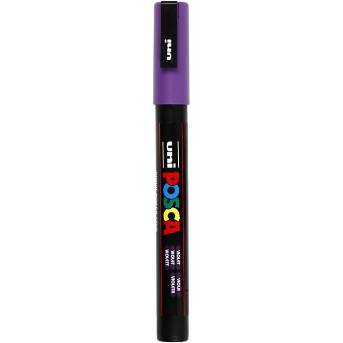 Posca Tusj, nr. PC-3M, strek 0,9-1,3 mm, fine, violet, 1 stk.