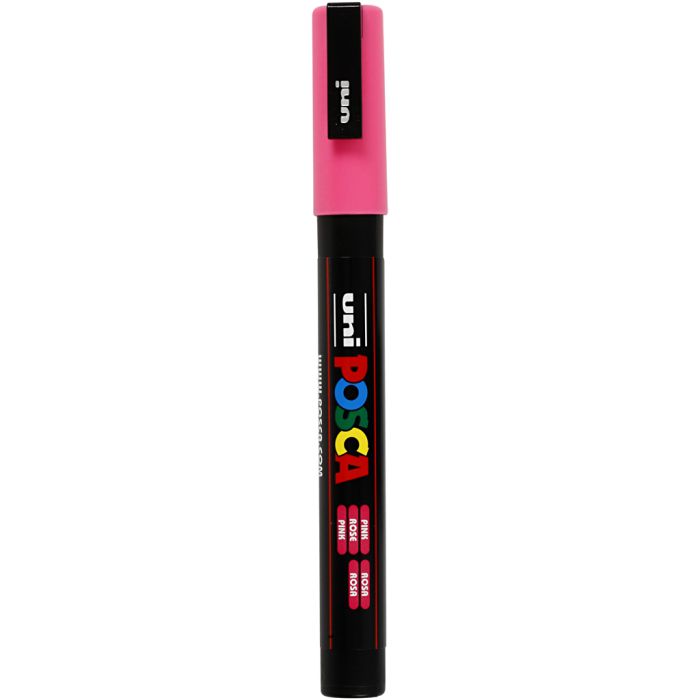 Posca Tusj, nr. PC-3M, strek 0,9-1,3 mm, fine, pink, 1 stk.