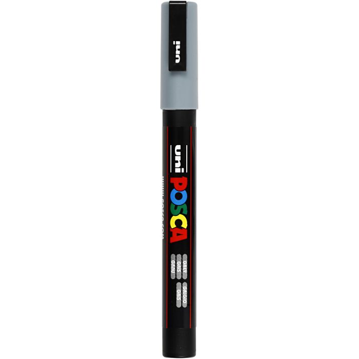 Posca Tusj, nr. PC-3M, strek 0,9-1,3 mm, fine, grå, 1 stk.