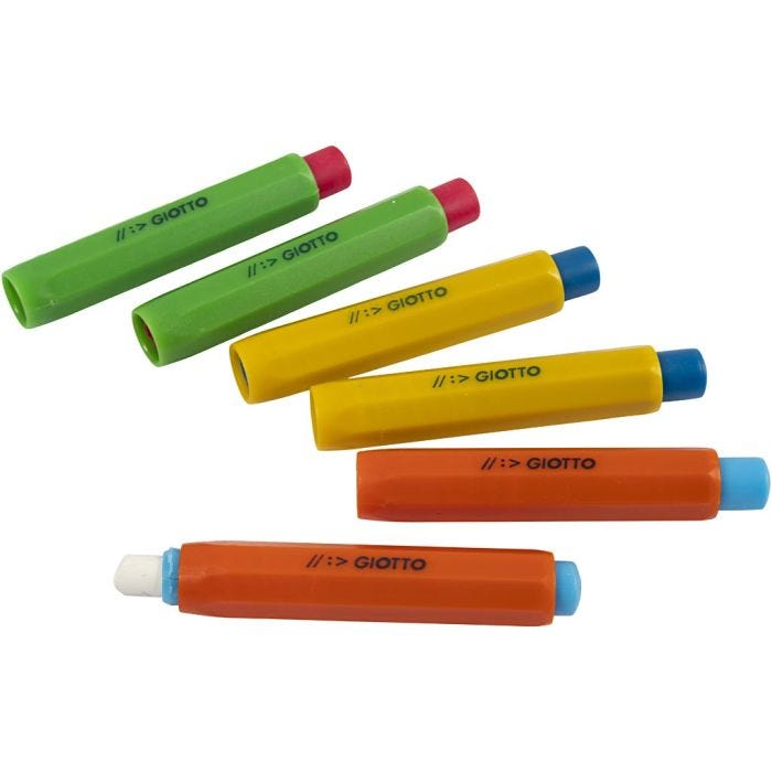 Krittholder, Farge kan variere , 6 ass./ 1 pk.