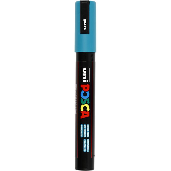 Posca Tusj, nr. PC-5M, strek 2,5 mm, medium, smaragdgrønn, 1 stk.