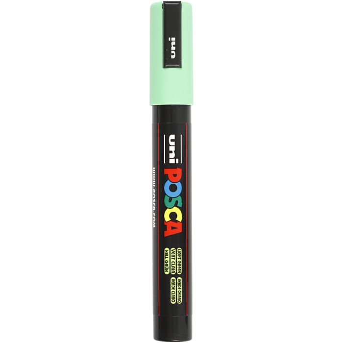 Posca Tusj, nr. PC-5M, strek 2,5 mm, medium, lys grønn, 1 stk.