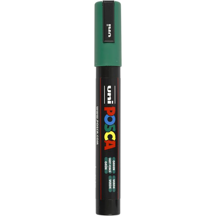 Posca Tusj, nr. PC-5M, strek 2,5 mm, medium, grønn, 1 stk.