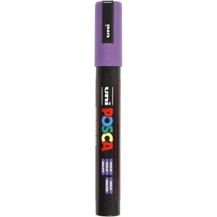 Posca Tusj, nr. PC-5M, strek 2,5 mm, medium, violet, 1 stk.