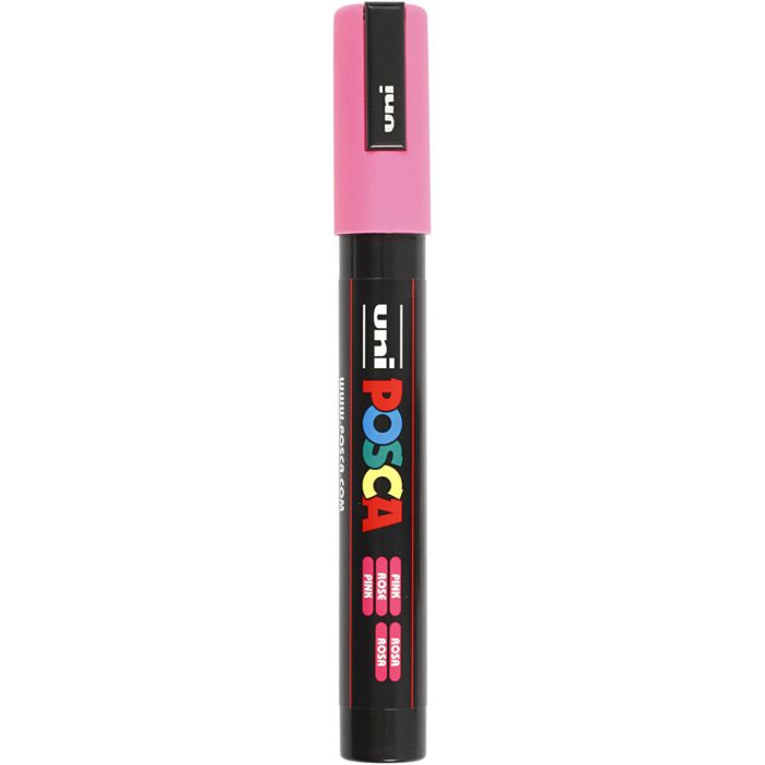 Posca Tusj, nr. PC-5M, strek 2,5 mm, medium, pink, 1 stk.