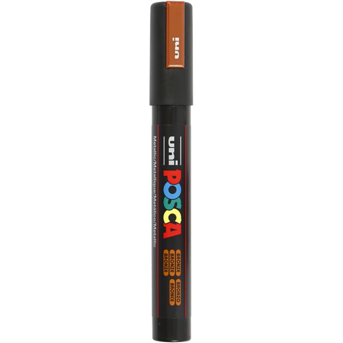 Posca Tusj, nr. PC-5M, strek 2,5 mm, medium, bronse, 1 stk.