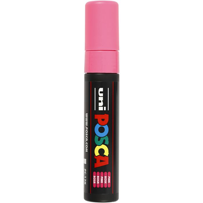 Posca Tusj, nr. PC-17K, strek 15 mm, ekstra bred, pink, 1 stk.