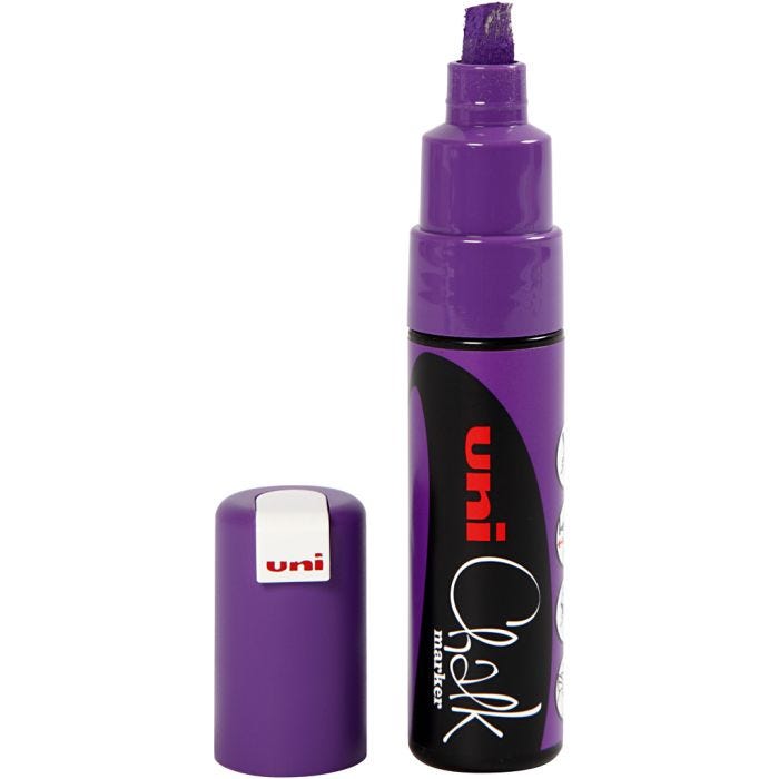 Chalk Marker, 8 mm, lilla, 1 stk.