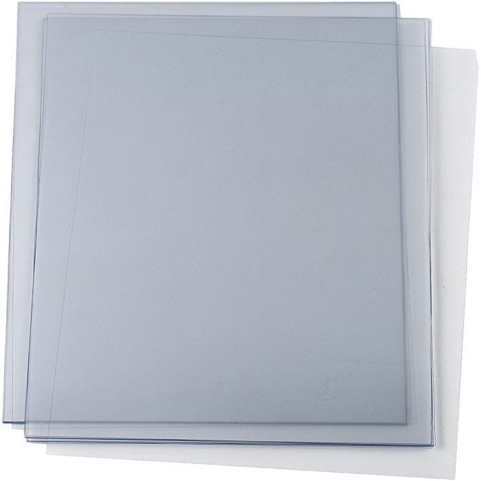Hardfolie, A4, ark 210x297 mm, tykkelse 190 my, 5 ark/ 1 pk.